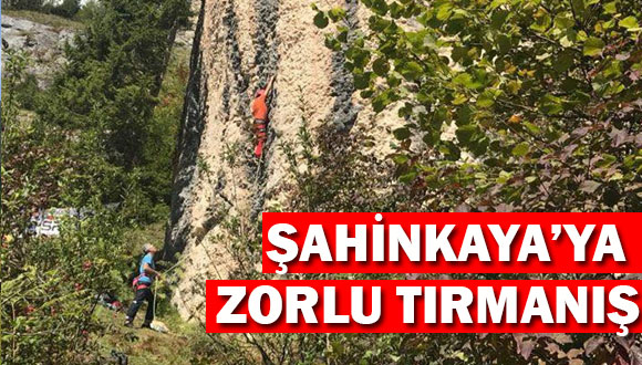 Şahinkaya’ya Zorlu Tırmanış