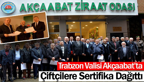 Fındık Üreticilerine Sertifika Verildi